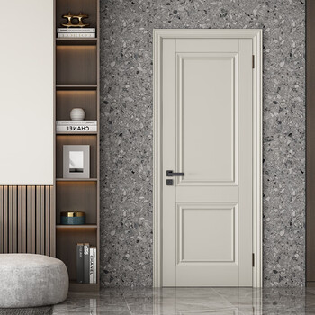 Mengtian wooden door light luxury interior door set concierge door bedroom door solid wood composite door water paint soundproof environmentally friendly wooden door simple interior door 4f11 palace white