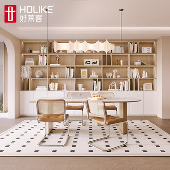 Haolaike customized cabinet package, bedroom wardrobe, bookcase combination, cloakroom, tv cabinet, entry cabinet, whole house customization, 20 cabinets + 8 parapets + 8 household items, prepaid deposit