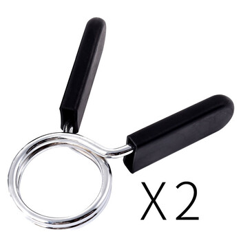 Huamin barbell quick buckle dumbbell olympic bar barbell clip bench press weightlifting squat anti-fall safety lock clip set 2 24mm circlips (applicable to threaded rods)