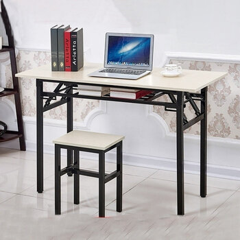 Folding table office desk folding table conference table study table long table training folding table and chair optional color ordinary single layer reinforcement 1200*400*750