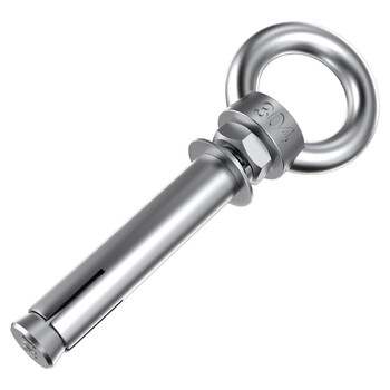 Maixiu 304 stainless steel expansion screw hook lifting ring expansion bolt belt ring swing hook m6m8m10 m12*150