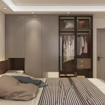 Yaoding beijing aluminum alloy wardrobe metal furniture environmentally friendly wardrobe manufacturer light luxury new chinese style expansion area projection area assembly
