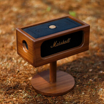 Suitable for marshall marshall emberton1/2/3 speaker solid wood stand black walnut desktop storage audio protection box shelf placement rack emberton1/2/3 black walnut stand (excluding speakers)