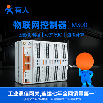 Iot graphical programming iot controller edge computing gateway data edge collection computing active reporting read and write usr-m300