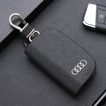 Dubbing car key bag is suitable for audi a4la5a6la8q2q3q5q7ttr8 car key protective cover genuine leather