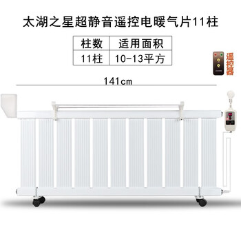 Household radiator water heating electric heating heating water filling energy saving smart plug-in heater double-layer aluminum alloy taihu star smart remote control mute under 1 meter