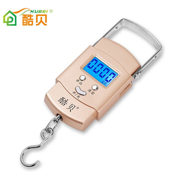 Kubei portable electronic scale 50kg spring scale hanging scale portable precision hook scale household kilogram express scale small scale hook upgraded card slot design