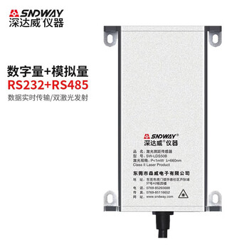 Sndway laser rangefinder module industrial infrared sensor programming network can be customized sw-lds50b digital + analog + customizable