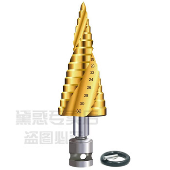 Shantou lincun pagoda drill bit cobalt-containing drill stainless steel special drill bit tungsten steel drill bit pagoda drill bit electric wrench drill bit woodworking electric wrench durable head + spiral groove 4-32mm