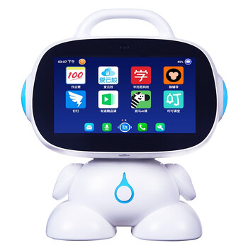 Xiaoai classmate intelligent robot 1-3-12 voice dialogue early education learning machine large screen elementary school junior high school high school blue model android ultimate edition + dual microphones