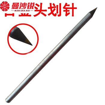 Mansha sharp-pointed flat alloy tungsten steel head marking needle for marking ceramic tiles steel needle marking needle fitter line drawing pen 1 piece