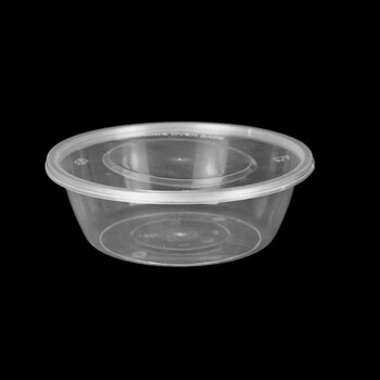 Mrs. zhuang 625ml transparent transparent lunch box with lid, 300 sets, disposable transparent lunch box, plastic take-out packaging box ztt-9113b