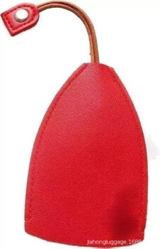 Shu guo er pull-out key bag, cute, portable, personalized, large-capacity coin purse, compact drawstring storage, key chain bag hanging, burgundy rabbit