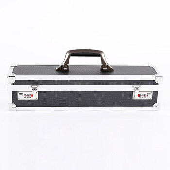 Puli pulu knife storage box, aluminum alloy tool box, multi-functional aluminum code lock knife box, 500x120x120mm black one