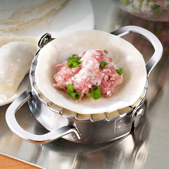 Ji meng's quick dumpling making tool 304 stainless steel household large multi-functional dumpling making and pressing mold 1 piece (304 stainless steel dumpling maker)