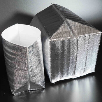 Drunken rice aluminum foil three-dimensional insulation bag takeaway hairy crab fresh fruit preservation cold fresh antifreeze express square bottom 3mm thickened no. 3 foam box (34*24*33cm) 3mm thick (10 trial packs)