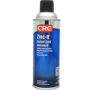 Crc 18412 cold galvanizing spray to modify scratched, worn and damaged coating silver gray spray pr18412
