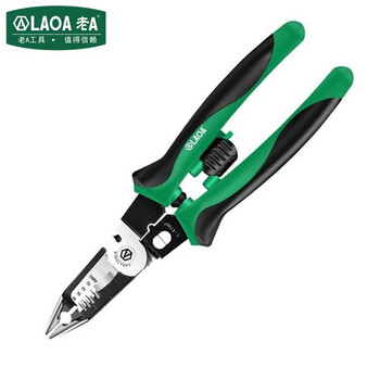 Laoa multifunctional needle nose pliers vise diagonal nose pliers wire stripping pliers needle nose pliers wire cutter electrician's pliers needle nose pliers 6 in 1 needle nose pliers la320909