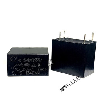 Sj-s- 105 112 124dmh 5v12v 24v 4 pins normally open 10a 250v sj-s-124dmh(24v) 5 pcs
