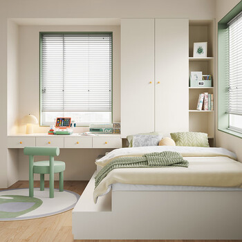 Lin's whole house customization, tatami customization, wardrobe and child bed integrated into a small apartment, princess room, whole house customization, tatami bed, wardrobe decoration, custom gold