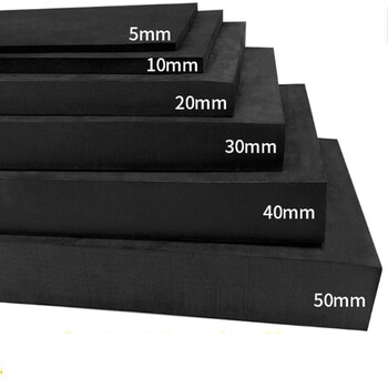 Pulijie 60 degree black eva foam material cos prop model making eva foam board packaging lining box customization 1 meter * 0.5 meter * 35 mm 60 degree black