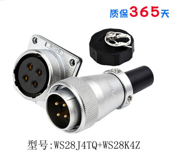 Aviation plug ws28 industrial connector socket 2-pin 3-pin 7-pin 10-pin 16-pin 17-pin 20-pin connector ws28j4tq+ws28k4z
