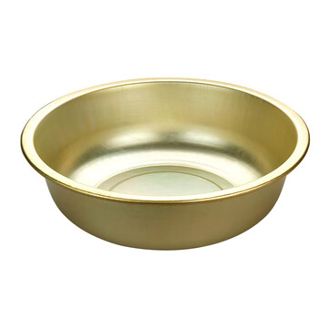 Qingyu aluminum basin large thickened large basin aluminum cat basin old-fashioned round basin household egg and wash basin extra thick yellow aluminum basin 60cm