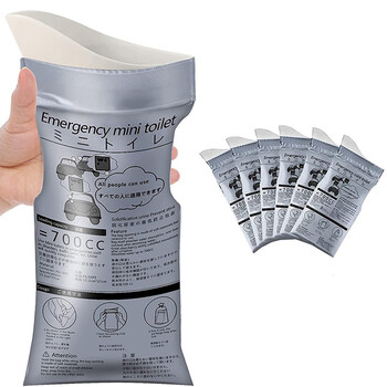 Coolap car emergency urine bag car urinal portable male and female urine bag vomiting bag car urine bag 6 pieces 700ml