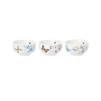 Lenox cutlery and bowl set 3-piece mini bowl floral floral dishwasher and microwave safe