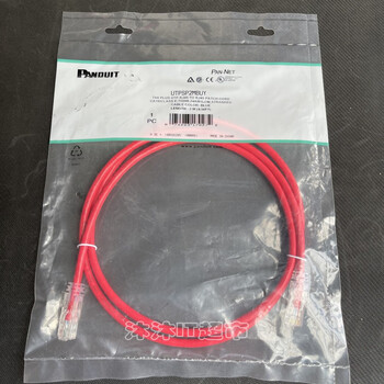Panduit category 6 jumper panduit panduit category 6 unshielded network jumper panduit gigabit data red line 5m