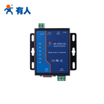 Renmin internet of things industrial-grade dual serial port server rs232+485 to ethernet two-way transparent transmission modbus gateway multiple protection usr-tcp232-410s industrial grade