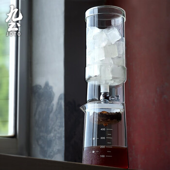 Jiutu ice-drip coffee pot household drip-type iced coffee glass pot hand-brewed coffee appliance ice-brewed coffee machine ice-drip pot
