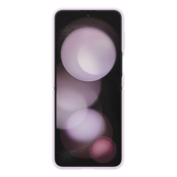 99% new samsung galaxy z flip5 ring silicone protective case mobile phone case leather case purple