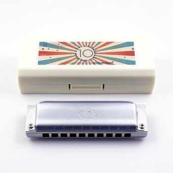 Boogiemanboogieman commemorative blues harmonica net 10th anniversary ten hole blues harmonica 10th anniversary paddy silver model c key