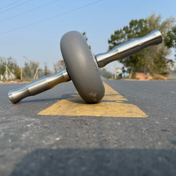 Stainless steel handle abdominal wheel double bearing silent men's and women's fitness equipment abdominal muscle training wheel stainless steel handle wheel diameter 15cm