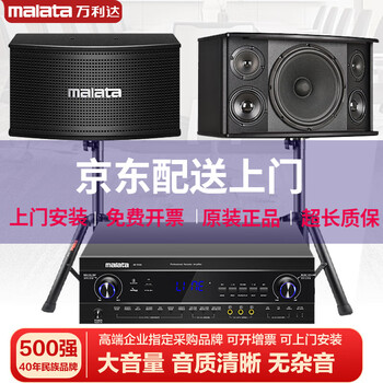 Malata professional audio package card package speaker home conference stage performance ktv karaoke audio training room dance studio 12-inch five-unit three-way audio + amplifier