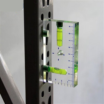 Transparent t-type two-way integrated small household mini level bubble level transparent t-type 9