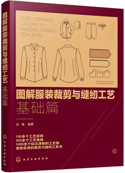 Illustrated clothing cutting and sewing process basics