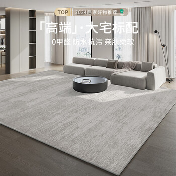 Budis carpet living room carpet bedroom sofa coffee table bedside blanket full customizable nordic simple high-quality non-slip blanket versatile gray 02 thickened no-care loop velvet 200*300cm