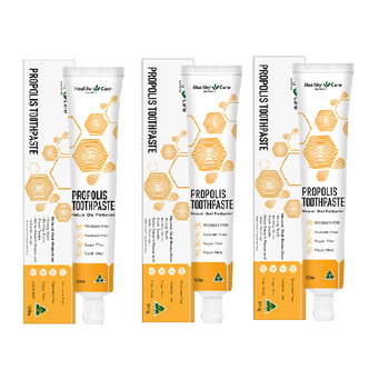 Healthycarehealthy care australia imported natural propolis toothpaste hc oral repair periodontal gums 120g three pack