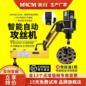 American and japanese electric tapping machine small smart handheld vertical universal fully automatic desktop servo tapping machine ds16 mr-16c touch screen vertical model