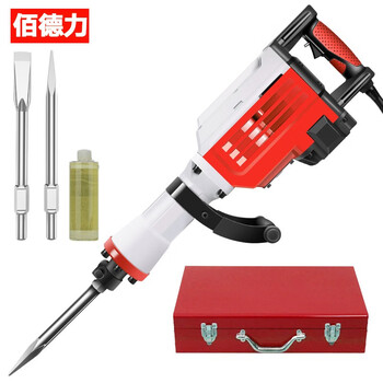 Badeli high-power electric hammer single-use electric pick 65 95 electric pick demolition concrete road project demolition wall breaking 95 electric pick 3600w + sharp and flat pick + engine oil