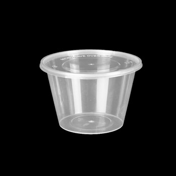 Mrs. zhuang 500ml transparent disposable lunch box with lid, 300 sets, plastic takeaway packaging box ztt-9113b