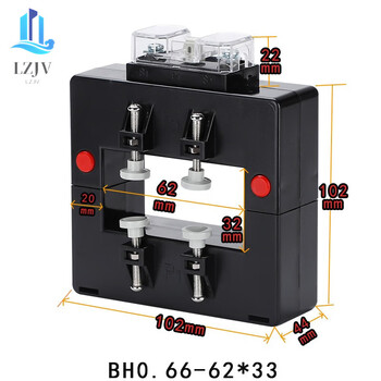 Lzjv opening and closing current transformer open square hole copper bar separated open three-phase ac customized model hole 32*62 1500/5