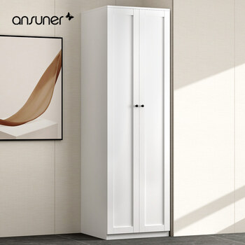 Ansuner high-quality bedroom hanging wardrobe nordic environmentally friendly and odorless drawer storage storage modern simple large wardrobe steel height 200*width 60*depth 60cm
