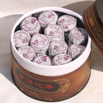 Xingrun jiaming kang pu'er tea ripe tea glutinous rice fragrance pu'er xiaotuo tea special grade glutinous fragrance ripe pu'er mini xiaotuo 350g