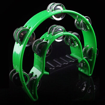 Shanbei is suitable for large metal sand drum percussion instruments ktv band tambourine accompaniment performance sand hammer adult iron sand drum large green rattle