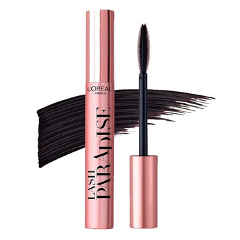 L'oreal russia new paradise pink silicone head thick and plump curling long black mascara