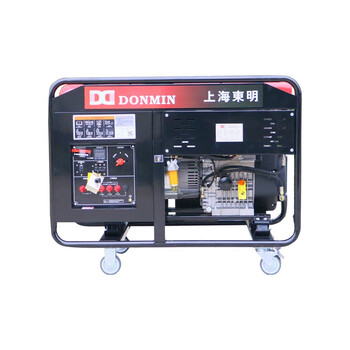 Dongming dongming small diesel generator 10kw electric field construction office bank mobile portable single three-phase 10kw diesel generator set