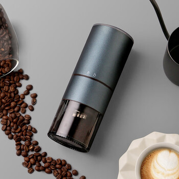 Rsrddy electric steel core grinder cnc grinder fully automatic household small coffee grinder coffee outdoor appliance blue steel core grinder